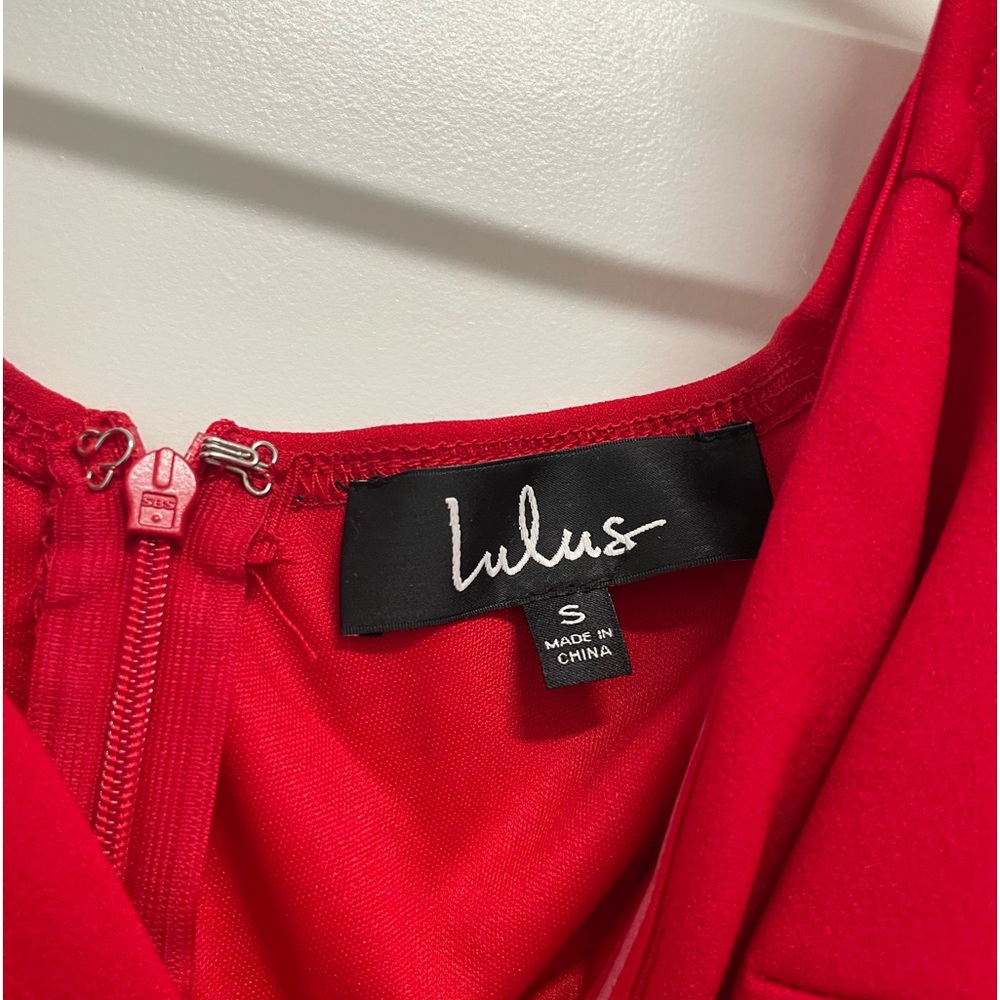 Lulus Red Mini/Sleeves - Picture 3 of 3